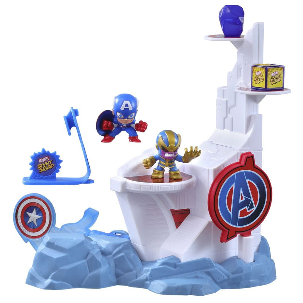 Avengers Stunt Squad Kapitan Amerika vs. Thanos hracia sada